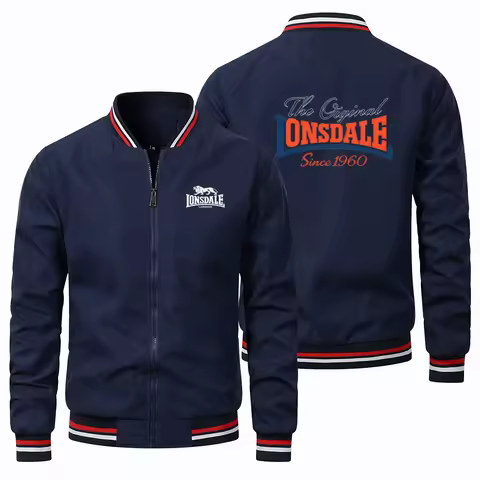 Autumn premium Longshdale casual premium zipper jacket, luxurious casual sports baseball top, men's 