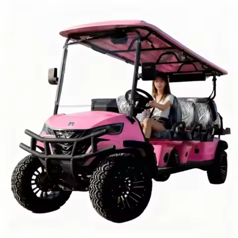 2025 Hot Selling 2/4/6/8 Seat 4WD Electric Golf Cart, 63km/h Speed, Multiple Colors, Factory Direct