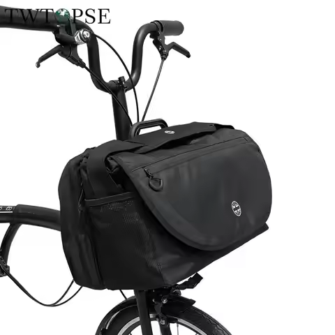 TWTOPSE British Flag S Bags For Brompton Folding Bike Waterproof Bicycle Pannier Luggage Basket Rain