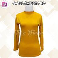 Manset Dalaman Kebaya Lengan Panjang Wanita Polos Bahan Spandek Balon Licin Daleman Perempuan Warna