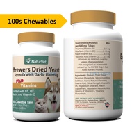 NaturVet 100 500 1000 Brewers Dried Yeast Brewer Yeast Kucing Dog Vitamin Kucing Cat Supplement