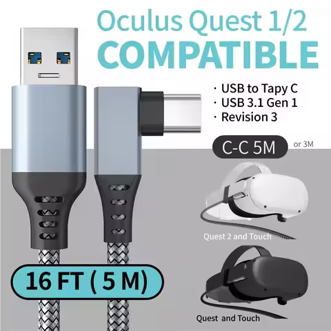 Link Cable 3M 6M 5M USB A To Type C For Meta Oculus Quest 2 Quest2 Accessory Virtual Reality VR Glas