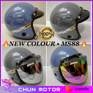 MS88 Helmet New Colour Nano Blue &amp; Nano Grey Helmet MS88 / Topi Murah MS88 with Visor (Sirim Lulus)