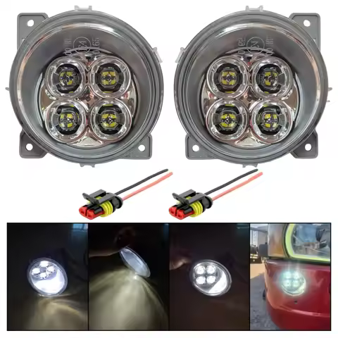 1 Pair 24V LED Fog Light Headlight For Scania G440 G450 P380 P410 R450 R620 Truck Day Light With 2Pi