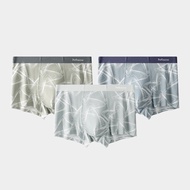 MiiOW 3Pcs กางเกงในชายชุด Soft Silky Modal Men Boxers ชุดชั้นในผ้าฝ้าย Antibiotic ภายในแฟ้มกางเกงชาย