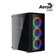 AeroCool Quartz Revo PC Case Mid Tower / ARGB Tempered Black