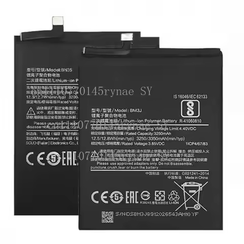 Battery for BM3E BM3J BM4H BM53 BN35 BN46 BM3L BM4Q For Xiaomi Mi 2 5 6 8 3 Lite Pro 9 SE CC9 Redmi 