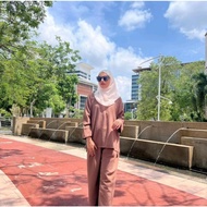 SUIT MUSLIMAH AMANDA. BAGGY STYLE & IRONLESS. [READY STOCK]