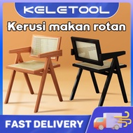 Rattan Chair Dining Chair Ratten Timber Armchair With Backrest Kerusi Meja Rotan Makan Kerusi Rotan 