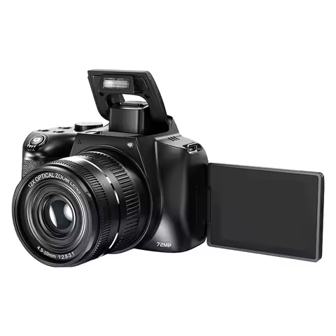 72MP Digital Camera for Photography 4K WiFi Livestream Webcam Video Camera for YouTube 12X Optical Z