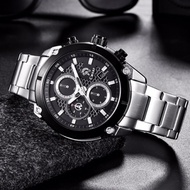 Men Sport Fashion Chronograph Quartz watch Caesar Men Watch Fashion Quartz Analog Metal Stainless St