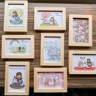 LEBOO Illustration Wooden Picture Frame [Xiaoyuershufang] #LEBOO #Wood Picture Frame #Picture Frame 