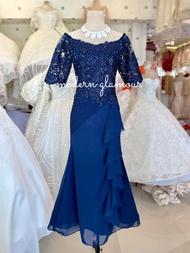 LS2 Mermaid Design Ninang Gown, Mother of the Bride Groom, Principal Sponsor Gown