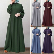 Abaya Long Sleeve Dress Plus Size Jubah Muslimah
