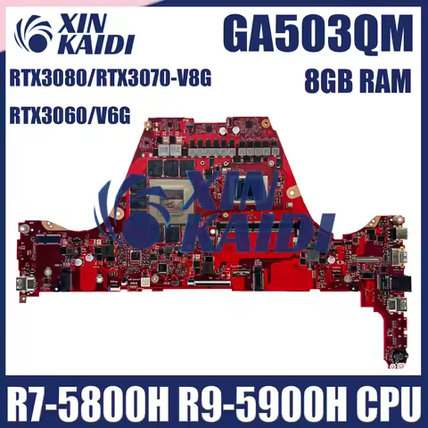 For ASUS HighPerformance Mainboard GA503QS Laptop Motherboard GA503QM GA503QR CPU i3 i5 i7 RTX 3060 