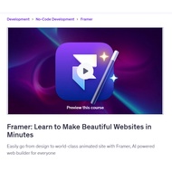 Framer Video Course- Framer: Learn to Make Beautiful Websites in Minutes | Learn Web design | Framer