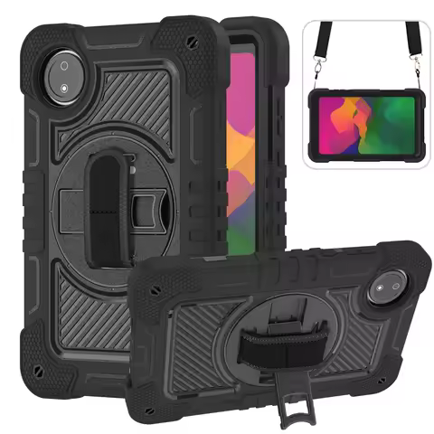 360 Rotatable Case For Xiaomi Redmi Pad SE 8.7 2024 (Redmi Pad SE 4G) Stand Cover Hand Shoulder Stra