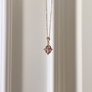 สร้อยคอ Zirconia S925 สร้อยคอแบบถอดได้พร้อมจี้ สร้อยคอแบบสะท้อนแสง ของขวัญจาก LanYu