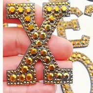 1pc A-Z Letter, Bright Color, Exquisite, Custom Name, Hand-Stitched Patch, Adhesive Backing, Badge, 