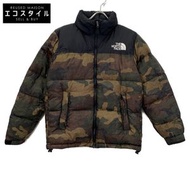 The North Face ND91842 卡其色迷彩羽絨服，M碼