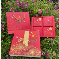 [GIVE A CHILD BOX] Mid-Autumn Festival box containing 4 cakes made of thick and tough i300 material 