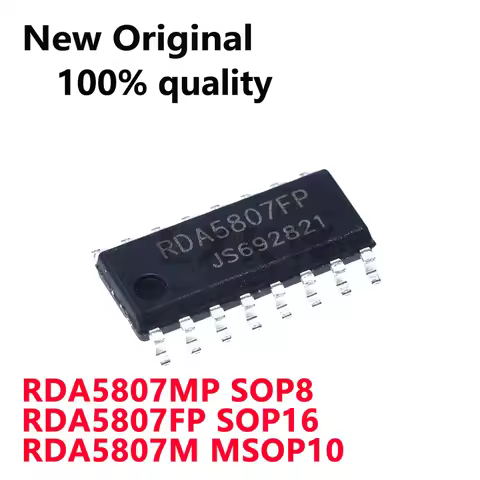 10piece New Original RDA5807MP SOP8 RDA5807FP SOP16 RDA5807M MSOP10 FM wireless audio radio chip In 