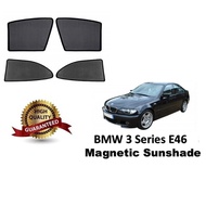 BMW 3 Series E46 1997 - 2006 Magnetic Sunshade (6pcs) Magnet Sun Shade Car Window Shade Sunshield Ca