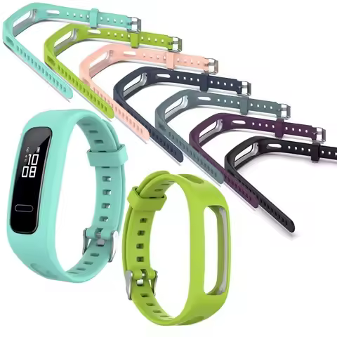 Silicone Strap For Huawei band 4e 3e Honor 4 running Soft Colorful Watch Band WristBand