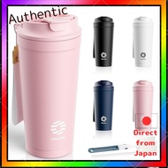 FJBOTTLE Vacuum Insulated Tumbler Mug 500ml Leak-Proof Lid Built-in Straw & Direct Drinking 2-Way St