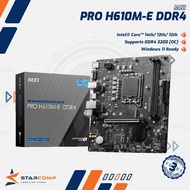 MSI PRO H610M-E DDR4 LGA1700 H610 USB3.2 SATA3