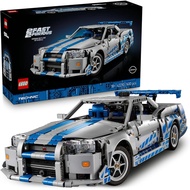 [ZRmar03] LEGO Technic 2 Fast 2 Furious Nissan Skyline GT-R (R34) Car Model Kit 42210, Vehicle Build