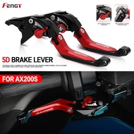 New 5D Brake Lever For QJMOTOR AX200S AX200 S Brake Lever Right/Left Set Adjustable Folding Brale Ha