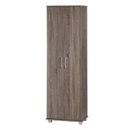 [A-STAR] Tall Shoe Cabinet in 2 Door Ash Oak, Grey line NEW MODERN (BACK IN STOCKS!!)