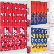 [QUALITY CURTAIN] Hello Kitty Spiderman Langsir Bilik Kanak-Kanak Cartoon Kids Boy Girl Bedroom