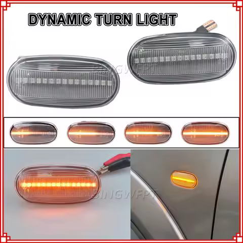 Dynamic For Mitsubishi Triton L200 2005-2015 Pajero Montero Sport Nativa 2008-16 LED Side Marker Bli