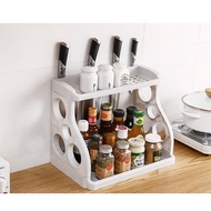 Multipurpose 2-Layer Storage Rack Slim Space Saver Kitchen Rack