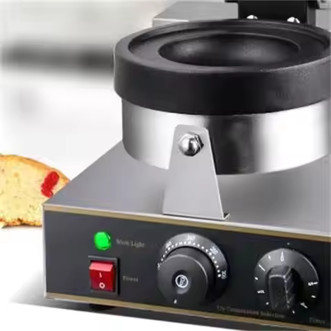 Electric Ice Cream Waffle Machine UFO Burger Maker 1200W Hamburg Gelato Panini Press Machine Sandwic