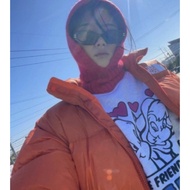 Exhibit Blue Wool Hair Cover