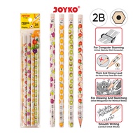 JOYKO Pencil P-109 2B Fruity 1 Set of 4 Pcs