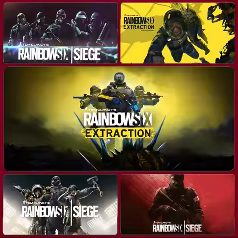 Cool Game Siege R-Rainbow Six Mouse Pad Large Gaming Mousepad with Stitched Edges Thickened Desk Mat