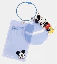 Marimo Craft CKI-044 Disney Box Storage & Badge Holder, Mickey Blue, W 2.4 x H 3.9 inches (6 x 10 cm