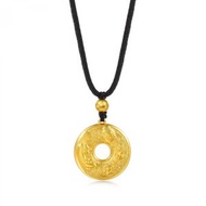 周生生 - 文化祝福「東方古祖」999.9 黃金平安如意扣頸鍊 計價黃金約 0.26 兩