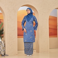 Baju Kurung Pahang Songket Tenun Kain Lipat Batik Bunga Gold By Coraq Exclusive