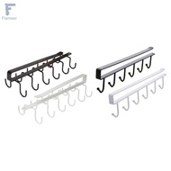 Flameer 2x Mug Hooks Under Cabinet Clip on Coffee Mug Holder Mug Organizer Rack Cup Hanger for Kitch