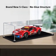 Acrylic Display Case Storage Box Dust Cover for Lego Ferrari 488GTE Sports Car Model 42125 Collectib