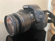 Canon eos600D單眼機身＋18-55mm kit鏡（極少用）