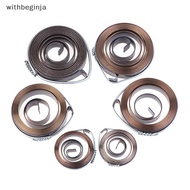 WGT 1Pc 0.7-1.5 Thiness 680-1540mm Length Spiral Flat Wire Coil Torsion Spring Constant Force Extens