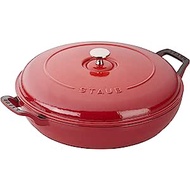 STAUB 13003006 Cast Iron Braiser, 3.75-Qt, Cherry, Quart