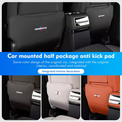 Leather Car Seat Back Protector Anti Kick Dirty Pad Mat For BMW 1 2 3 5 7 Series X1 X2 X3 X4 X5 X6 G