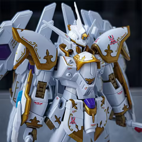 Hg 1/144 Seed Freedom Black Knight Squad With Light Wings Water Sticker Action Figures Assembled Mod